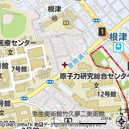 東京都文京区弥生2丁目15周辺の地図