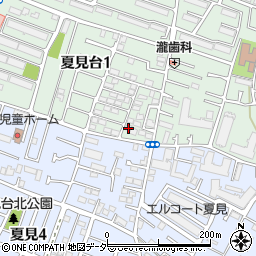千葉県船橋市夏見台1丁目7-2周辺の地図
