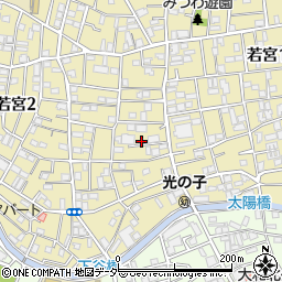 東京都中野区若宮2丁目5周辺の地図