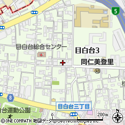 東京都文京区目白台3丁目19周辺の地図