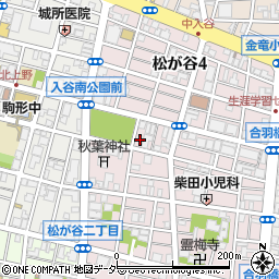 東京都台東区松が谷3丁目22-4周辺の地図