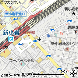 東京都葛飾区新小岩2丁目6周辺の地図