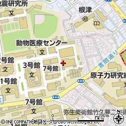 東京都文京区弥生周辺の地図