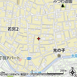 東京都中野区若宮2丁目12-10周辺の地図