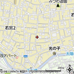 東京都中野区若宮2丁目5-10周辺の地図