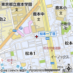 東京都江戸川区松本1丁目32-14周辺の地図