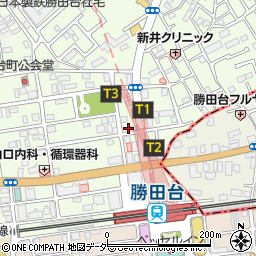 ヴェリテ勝田台周辺の地図