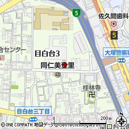 東京都文京区目白台3丁目28-3周辺の地図