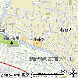 東京都中野区若宮2丁目43-2周辺の地図