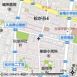東京都台東区松が谷3丁目21-9周辺の地図