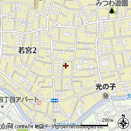 東京都中野区若宮2丁目12-5周辺の地図