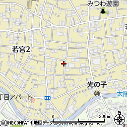 東京都中野区若宮2丁目12-9周辺の地図