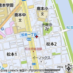 東京都江戸川区松本2丁目33-13周辺の地図