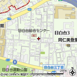 東京都文京区目白台3丁目18-34周辺の地図