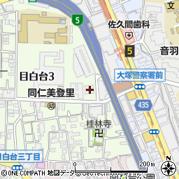 東京都文京区目白台3丁目29-22周辺の地図