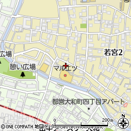 東京都中野区若宮2丁目43周辺の地図