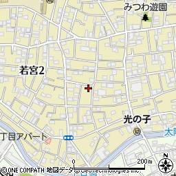 東京都中野区若宮2丁目12-8周辺の地図