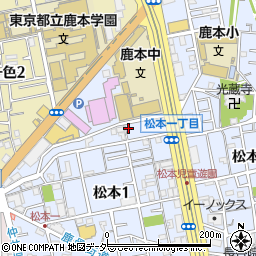 東京都江戸川区松本1丁目32-3周辺の地図