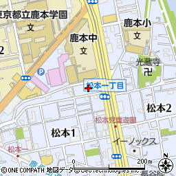 東京都江戸川区松本1丁目32周辺の地図