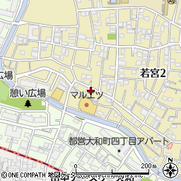 東京都中野区若宮2丁目43-10周辺の地図
