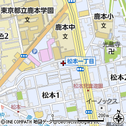 東京都江戸川区松本1丁目32-4周辺の地図
