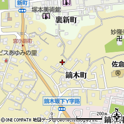 千葉県佐倉市鏑木町101周辺の地図