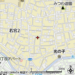 東京都中野区若宮2丁目12-7周辺の地図