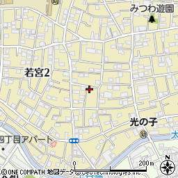 東京都中野区若宮2丁目12-6周辺の地図