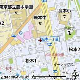 東京都江戸川区松本1丁目32-5周辺の地図