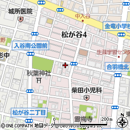 東京都台東区松が谷3丁目21-6周辺の地図