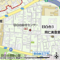 東京都文京区目白台3丁目18-33周辺の地図