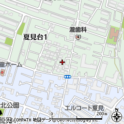 千葉県船橋市夏見台1丁目7周辺の地図