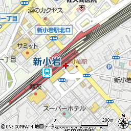 松屋 新小岩店周辺の地図