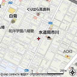 京葉紙器市川工場周辺の地図