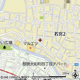東京都中野区若宮2丁目45周辺の地図