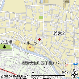 東京都中野区若宮2丁目45-2周辺の地図