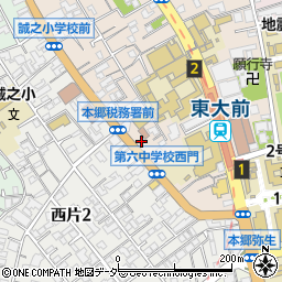 リパーク向丘１丁目駐車場周辺の地図