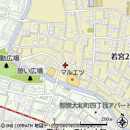 東京都中野区若宮2丁目43-7周辺の地図