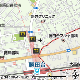 勝田台ハイツ周辺の地図