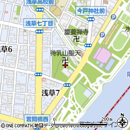 東京都台東区浅草7丁目4周辺の地図