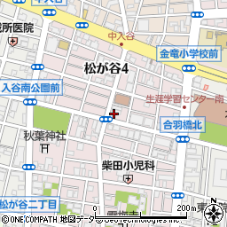 東京都台東区松が谷4丁目5-4周辺の地図