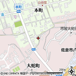 千葉県佐倉市本町110周辺の地図