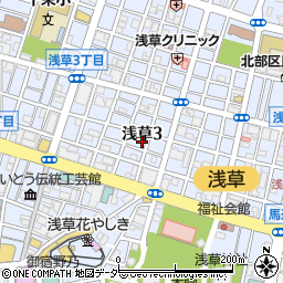 浅草Kanna周辺の地図