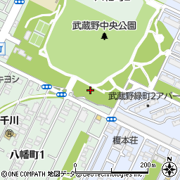 都立武蔵野中央公園トイレ２周辺の地図