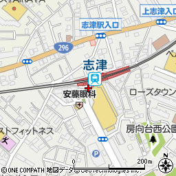 佐倉警察署京成志津駅前交番周辺の地図