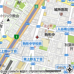 オリエンタルグリル ファイヤーチキン 上野入谷店周辺の地図