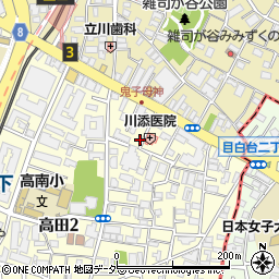 東京都豊島区高田1丁目36周辺の地図