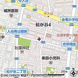 東京都台東区松が谷4丁目6周辺の地図