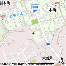千葉県佐倉市本町104-7周辺の地図