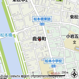 東京都江戸川区鹿骨町周辺の地図